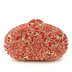 Mulheres oco para fora multi flores de cristal embreagem saco noite diamante minaudiere bolsa casamento para a mãe presentes natal sacos