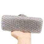 Caixa de Boutique De FGG Elegante Das Mulheres de Diamante saco Da Noite de Embreagem Minaudiere Sacos Bolsas e Bolsas Saco De Cristal De Noiva Jantar Formal