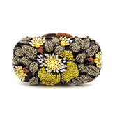 Clutch Metal Cristal Rose Belle