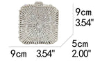 Cristal Noite Embreagem Para Mulheres, Bolsa De Casamento, Embreagem De Noiva, Minaudiere Box, Bolsas De Strass, Boutique, Em Stock