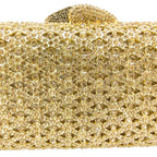 Caixa de Boutique De FGG Elegante Das Mulheres de Diamante saco Da Noite de Embreagem Minaudiere Sacos Bolsas e Bolsas Saco De Cristal De Noiva Jantar Formal