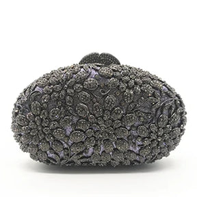 Mulheres oco para fora multi flores de cristal embreagem saco noite diamante minaudiere bolsa casamento para a mãe presentes natal sacos