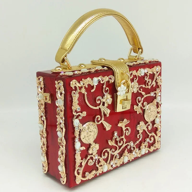 Bolsa de ombro feminina delicada de flor, bolsa de mão luxuosa de acrílico com bolsas transversais da moda, para mulheres