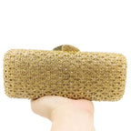 Caixa de Boutique De FGG Elegante Das Mulheres de Diamante saco Da Noite de Embreagem Minaudiere Sacos Bolsas e Bolsas Saco De Cristal De Noiva Jantar Formal