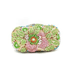 Clutch Metal Cristal Rose Belle