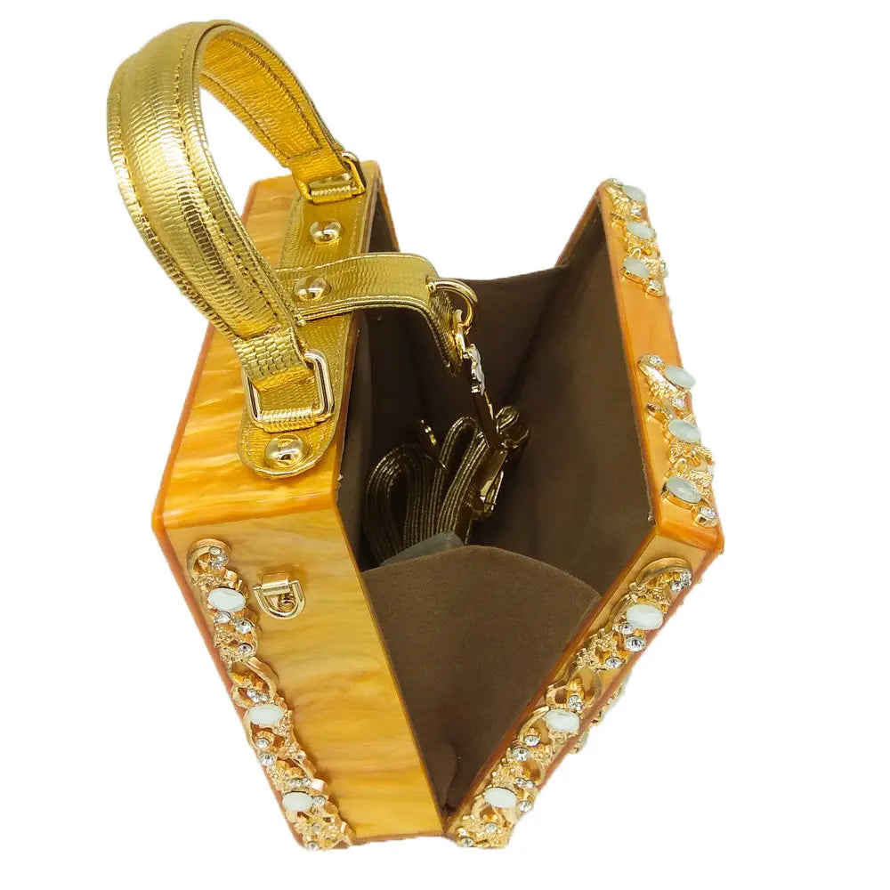 Bolsa de ombro feminina delicada de flor, bolsa de mão luxuosa de acrílico com bolsas transversais da moda, para mulheres