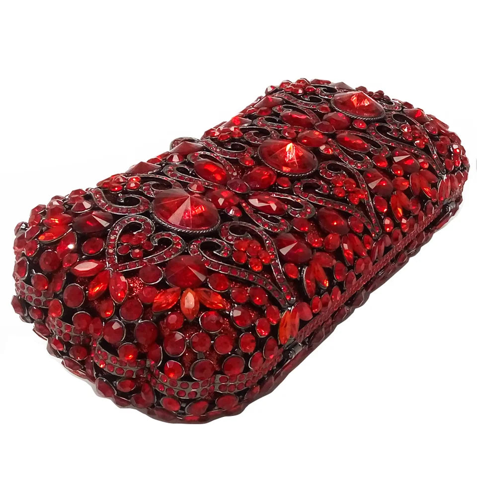 Clutch Cristal Rubéria