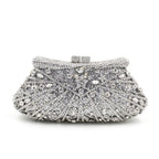 Xiyuan bolsas e bolsas femininas, bolsa de mão para noite, strass, diamantes metálicos, festa de noiva, luxo, casamento