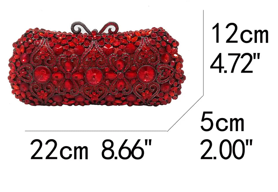 Clutch Cristal Rubéria