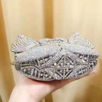 Bolsa feminina de embreagem prateada lantejoulas, bolsa nupcial, festa de casamento, embreagens metálicas, bolsa azul, lantejoulas, diamante, Minaudiere, noite
