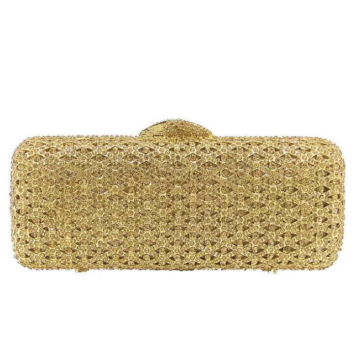 Caixa de Boutique De FGG Elegante Das Mulheres de Diamante saco Da Noite de Embreagem Minaudiere Sacos Bolsas e Bolsas Saco De Cristal De Noiva Jantar Formal