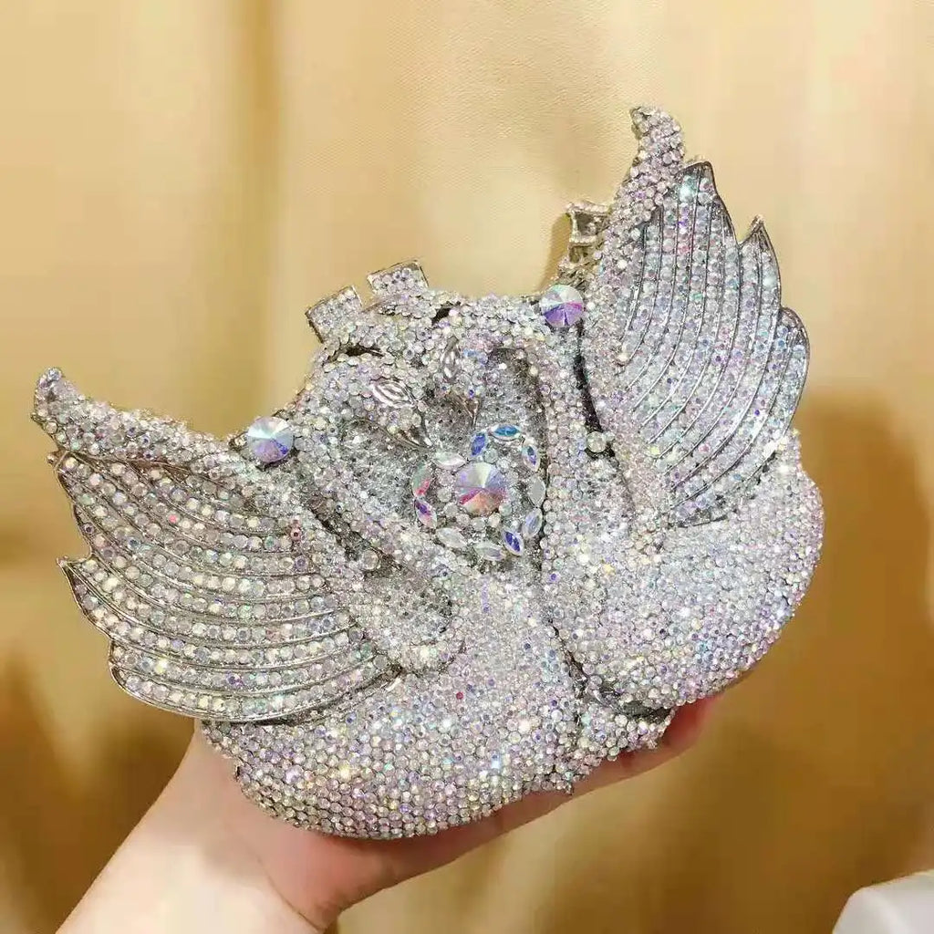 Bolsa feminina de embreagem prateada lantejoulas, bolsa nupcial, festa de casamento, embreagens metálicas, bolsa azul, lantejoulas, diamante, Minaudiere, noite