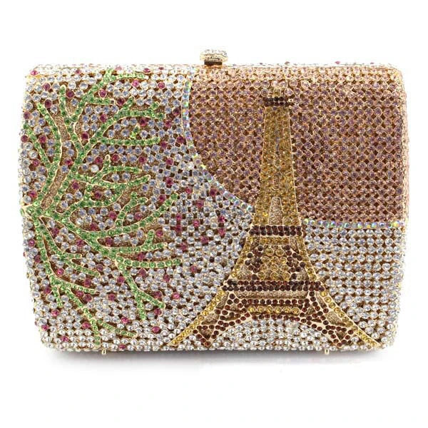 Xiyuan mulheres cristais noite sacos de embreagem festa cocktail strass minaudiere bolsas gemas dia garras casamento sacos ombro