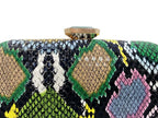 Moda Multicoloured Python Snake-Skin Mulheres Evening Clutch Bags Presente do Dia das Mães Dimond Bolsas Cadeia Ombro Bolsas