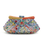 Xiyuan bolsas e bolsas femininas, bolsa de mão para noite, strass, diamantes metálicos, festa de noiva, luxo, casamento
