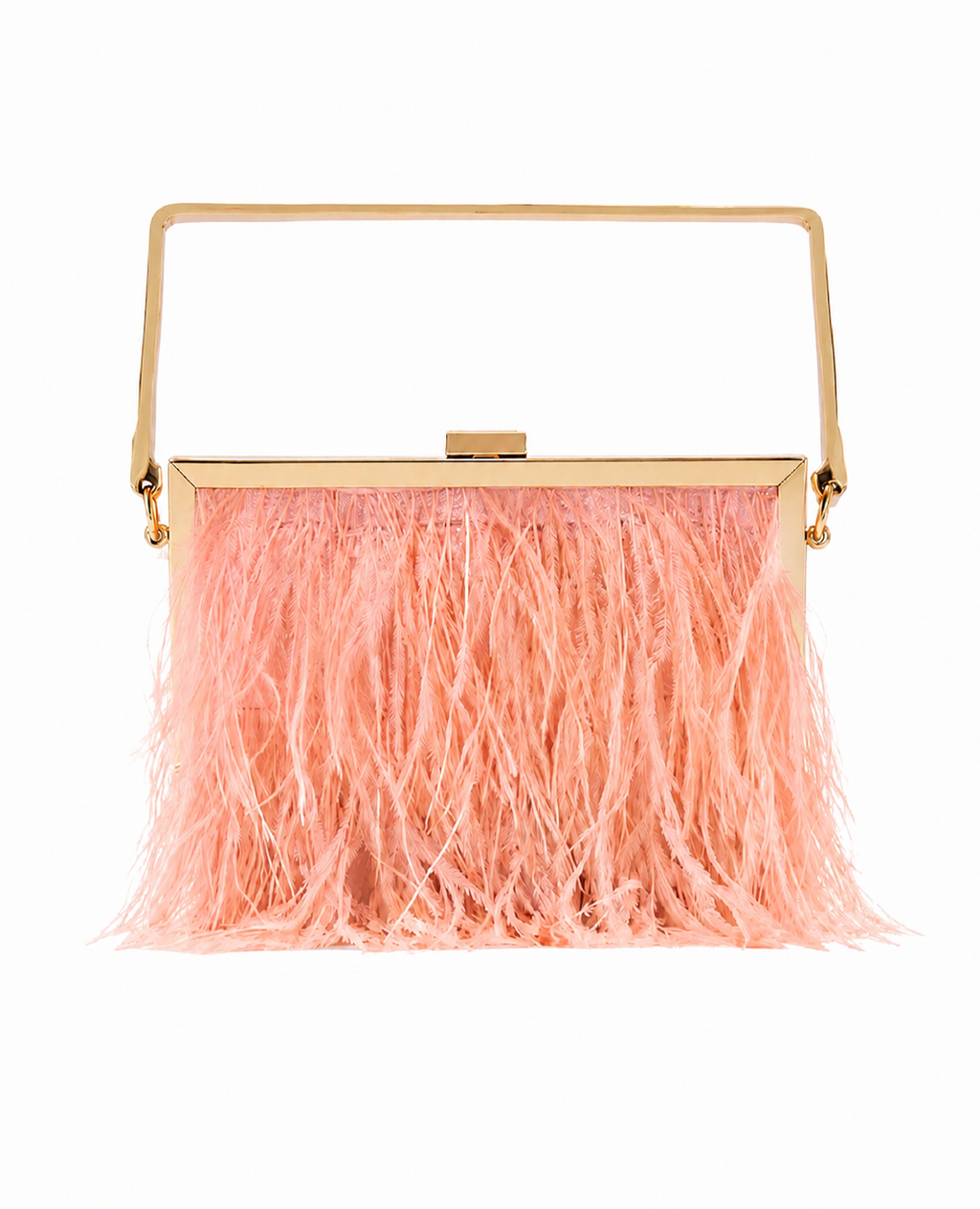 Bolsa Clutch Plumas Salyna