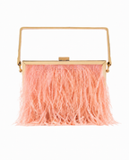 Bolsa Clutch Plumas Salyna
