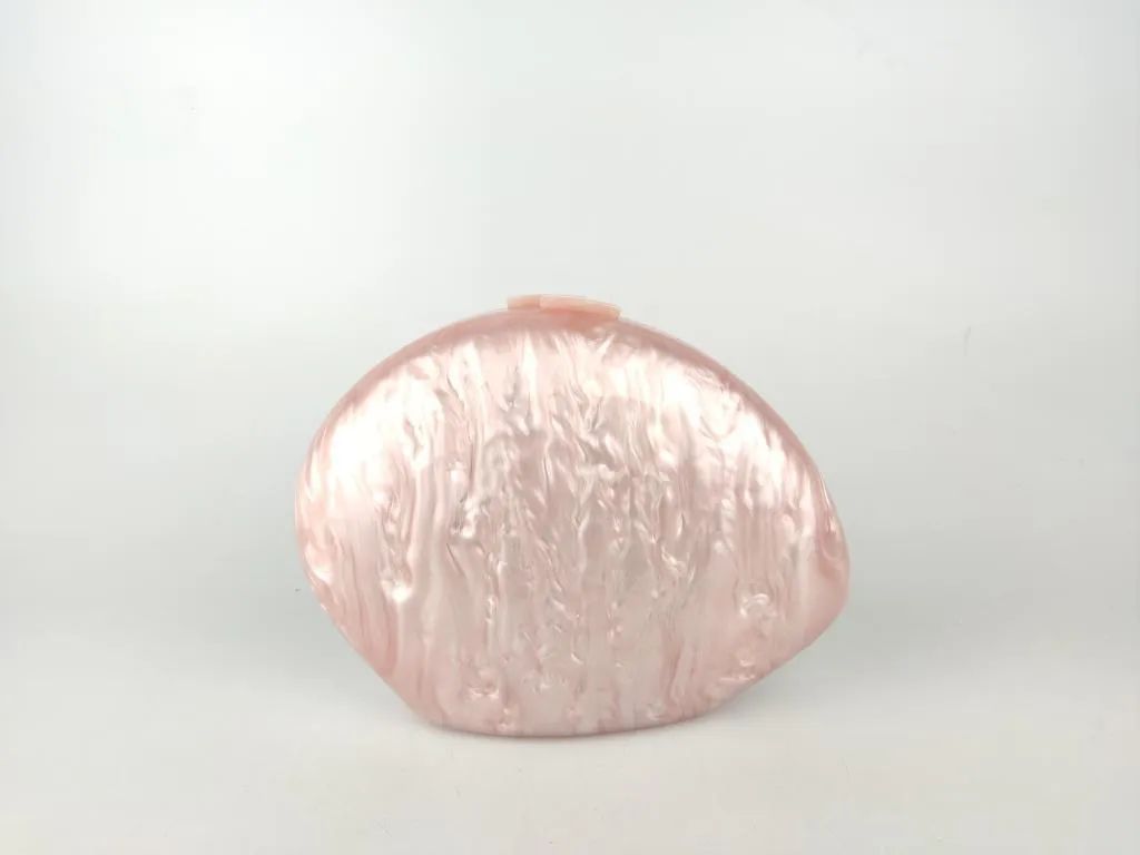 Clutch Lila Oval Rosa