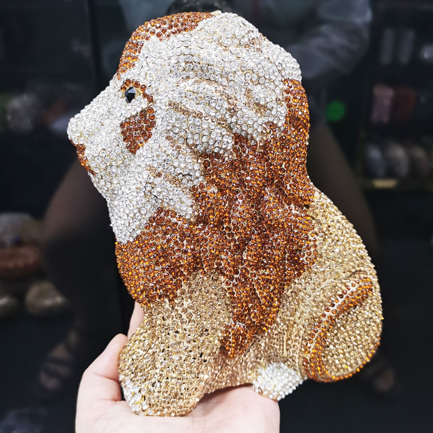 Clutch Cristal Rei Lion