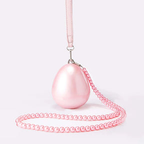 Mini bolsa de pérola crossbody colar de contas bolsa de ombro ovo noite moda totebag feminino mão senhora bolsas de telefone pequena mulher
