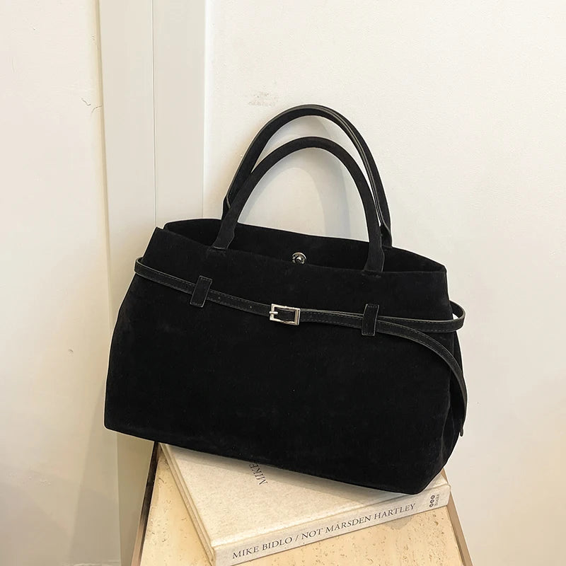 bolsa feminina bolsa grife luxo bolsa feminina elegante Veludo grande sacos de alça superior para as mulheres 2024 inverno mais recente designer bolsas luxo cor pura grande capacidade shopper totes feminino