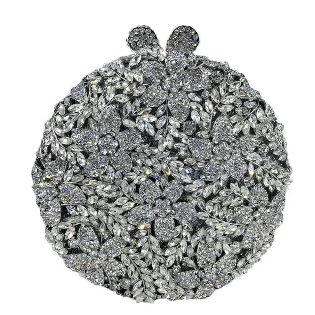 Boutique de fgg luz azul safira flor cristal sacos de noite para festa de casamento feminino strass bolsas nupcial saco de embreagem