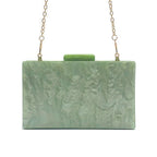 Bolsa crossbody acrílica para mulheres, bolsas de luxo, bolsa de moedas, verde puro, bolsa de ombro fofa, marca de moda, nova, 2022