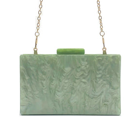 Bolsa crossbody acrílica para mulheres, bolsas de luxo, bolsa de moedas, verde puro, bolsa de ombro fofa, marca de moda, nova, 2022