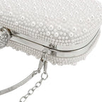 Bolsas de noite femininas pérola frisado bolsa embreagem casamento nupcial garras festa baile senhora crossbody bolsa ombro