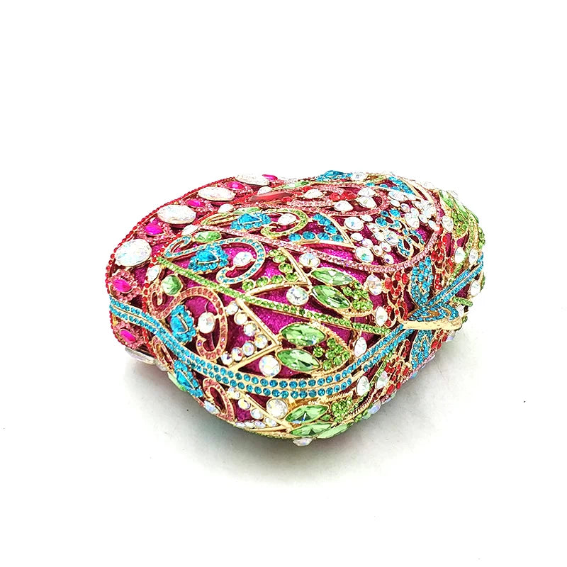 Mulheres festa à noite bolsa diamantes luxo cristal garras elegantes senhoras bolsas festa de casamento nupcial coroa real bolsas saco
