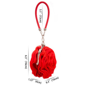 Rose forma saco de noite para mulheres, embreagem, bolsa, cetim bolsa, casamento, festa, bolsa, romance, clara