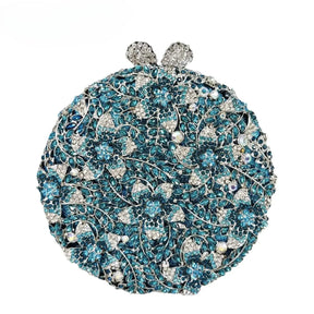 Clutch Flor Cristal Dina Safira