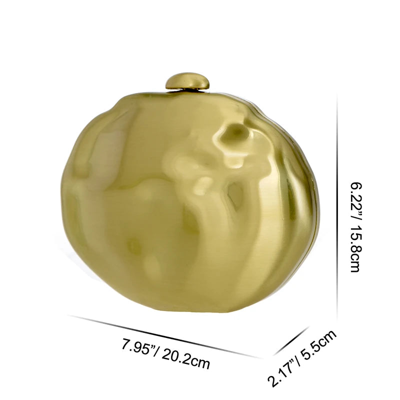 Bolsa clutch de ferro em forma de meteorito adequada para festa, coquetel, feriado, personalidade, ocasião importante