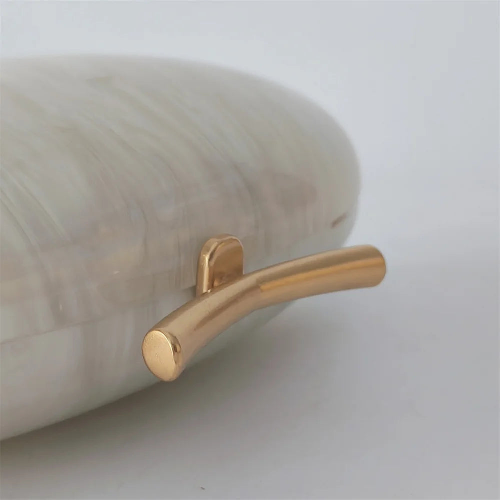 Pérola senhora marcas mulher festa bolsa de casamento acrílico saco crossbody ombro embreagem noite oval feminino concha bolsas femininas