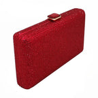 Fgg bolsa de noite cor sólida bolsa de diamante europeia e americana bolsa de banquete bolsa de noiva bolsa de mão de diamante material duro