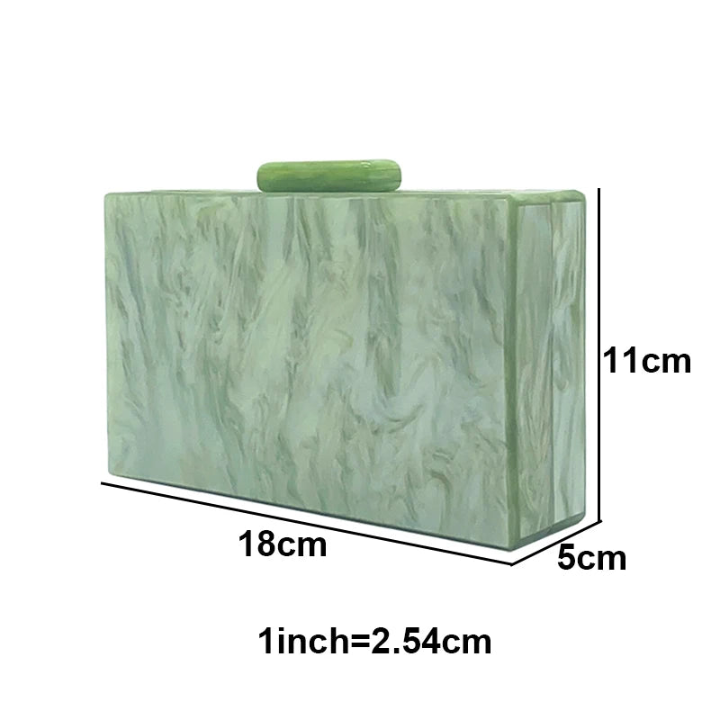 Bolsa crossbody acrílica para mulheres, bolsas de luxo, bolsa de moedas, verde puro, bolsa de ombro fofa, marca de moda, nova, 2022