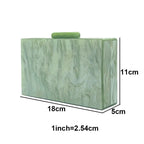 Bolsa crossbody acrílica para mulheres, bolsas de luxo, bolsa de moedas, verde puro, bolsa de ombro fofa, marca de moda, nova, 2022