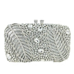 Boutique de fgg roxo cristal noite sacos embreagem feminino formal festa folha strass bolsas nupcial casamento minaudiere bolsa