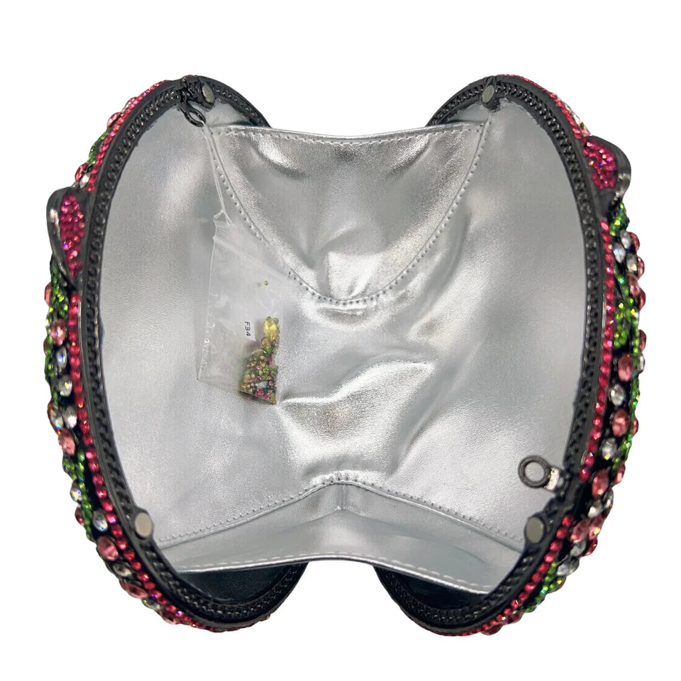 Clutch Cristal Arística Floral