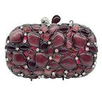 Xiyuan concha natural feminina luxo cristal sacos de noite nupcial casamento embreagem bolsa festa minaudiere bolsa luxo frisado bolsa