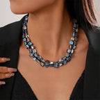 Irregular exagerar colorido colar feminino tendência moda jóias delicado geometria acessórios presentes de festa elegante rg456