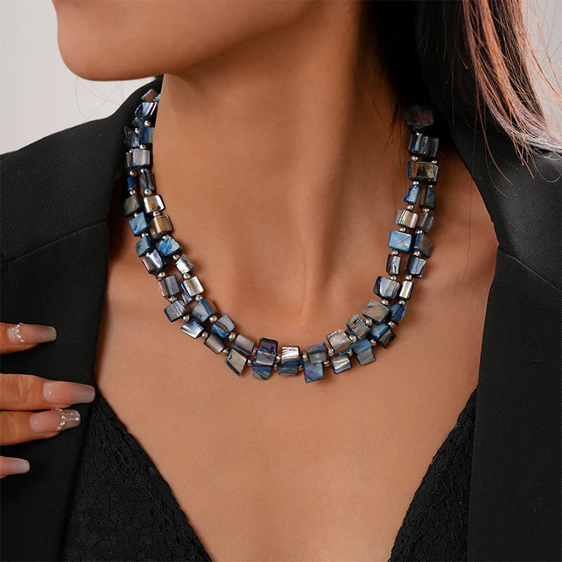 Irregular exagerar colorido colar feminino tendência moda jóias delicado geometria acessórios presentes de festa elegante rg456