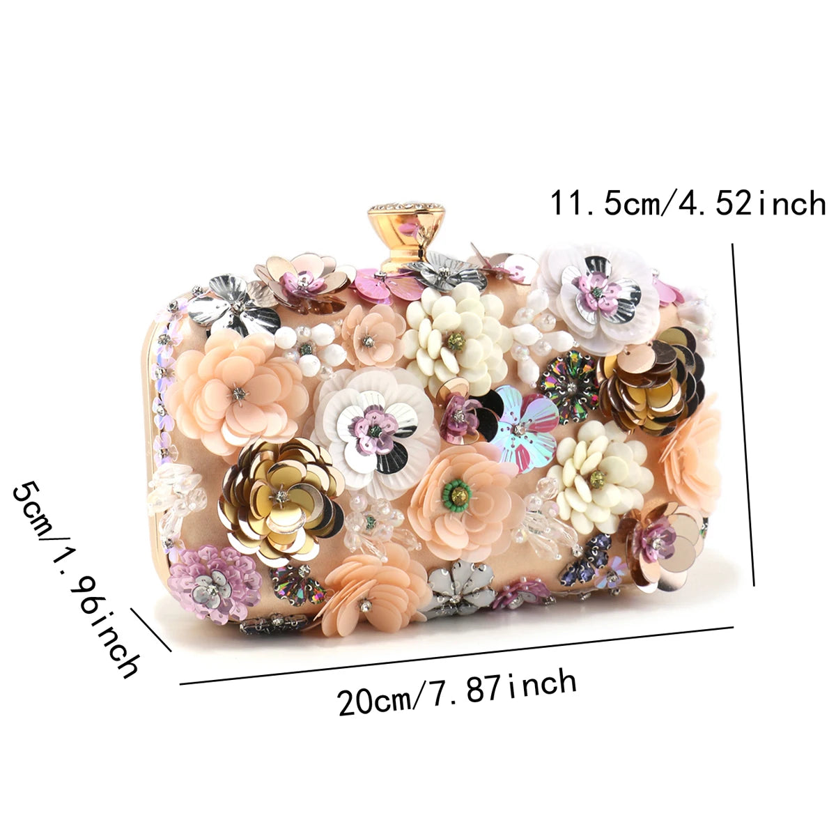 Moda feminina sacos flor diamantes bordado pequena embreagem de luxo senhora bolsas sacos noite nova chegada corrente bolsa ombro