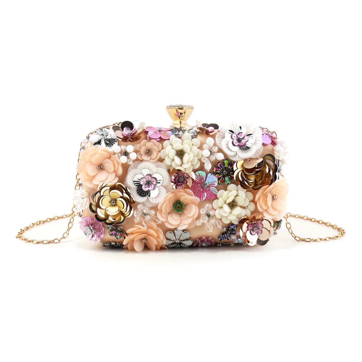 Moda feminina sacos flor diamantes bordado pequena embreagem de luxo senhora bolsas sacos noite nova chegada corrente bolsa ombro