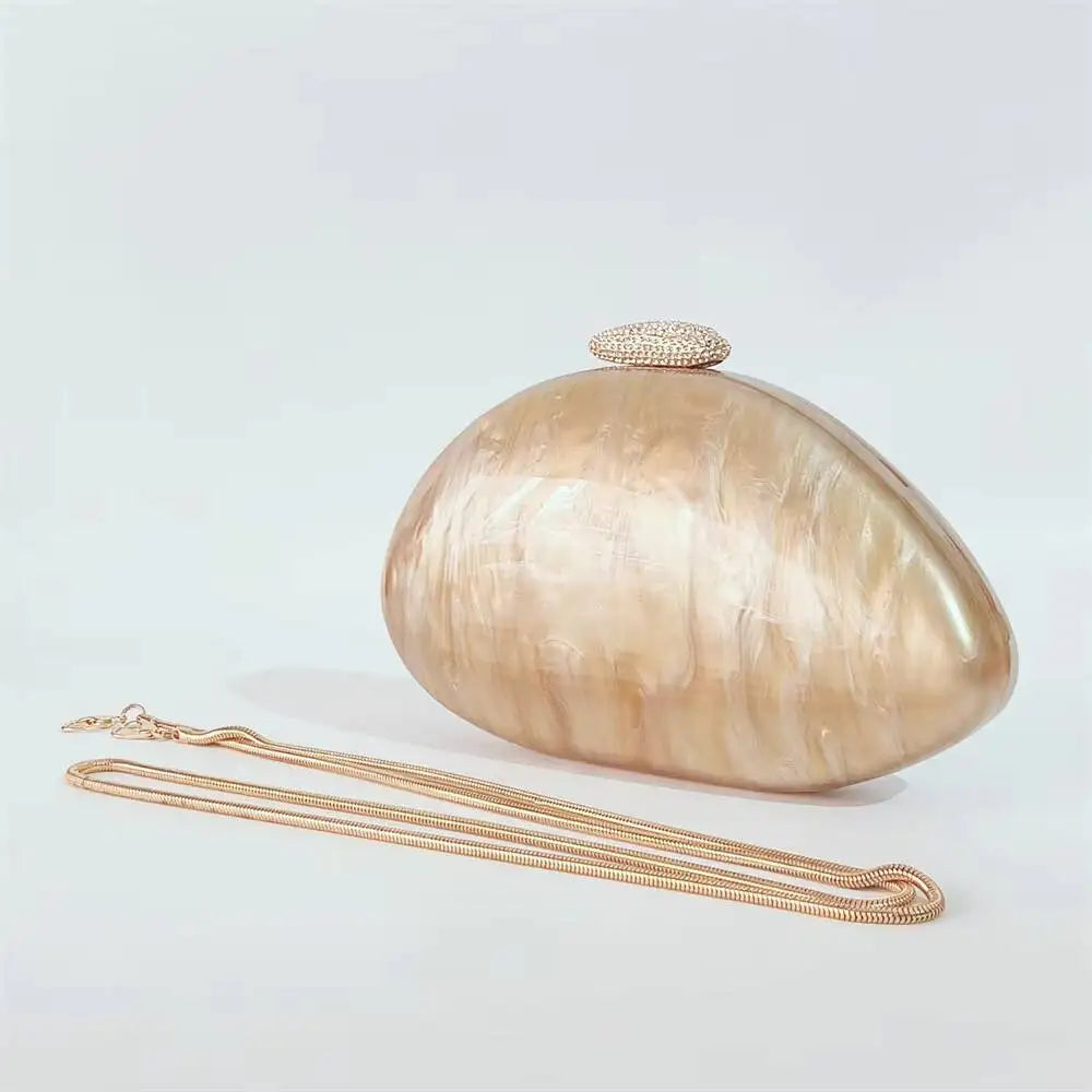 Oval areia nu pérola acrílico caixa feminina saco do mensageiro bolsa de casamento europeu elegante noite bonito verão pro casual saco embreagem