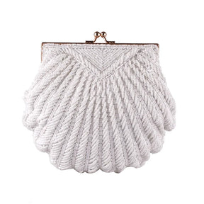Bolsa e bolsa de casamento para mulheres, Sacos elegantes para festa à noite, Embreagens de casamento branco, Fêmea Frisada Clutch Bag Sac