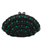 Boutique de fgg luz azul cristal sacos de embreagem para mulheres pavão noite bolsa nupcial casamento strass minaudiere bolsas saco