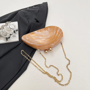 Bolsa de mão de noite acrílica em formato irregular, bolsa de mão luxuosa brilhante para mulheres, bolsa para vestido de festa de coquetel