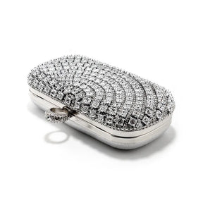 Bolsa de noite embutida com diamante, bolsa feminina para festa, vestido de casamento brilhante, versátil, bolsa crossbody para correspondência diária