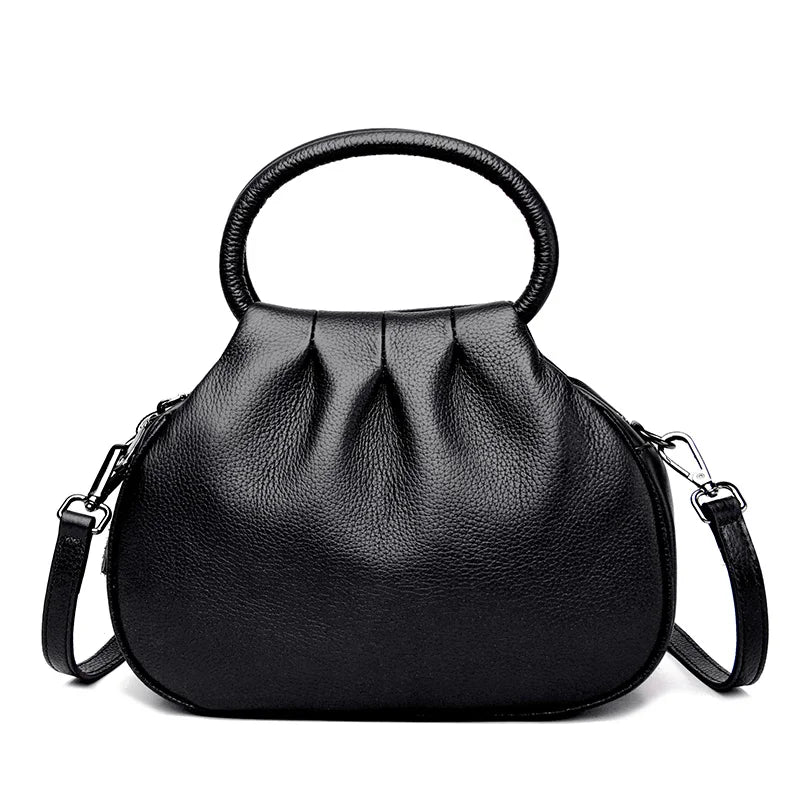 Designer de couro genuíno bolsa feminina moda ombro saco do mensageiro luxo macio mensageiro sac feminino bolsa senhoras tote